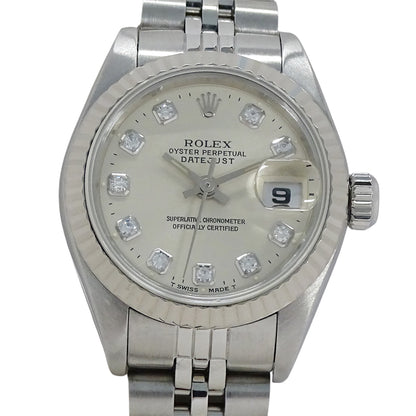 ROLEX ロレックス デイトジャスト 69174G W番 レディース 腕時計 自動巻き AT SS WG ダイヤモンド 磨き済み【中古】