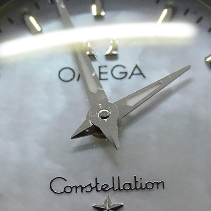 OMEGA オメガ コンステレーション ミニ 1466.71 レディース 腕時計 シェル ダイヤモンド クオーツ SS 磨き済み【中古】