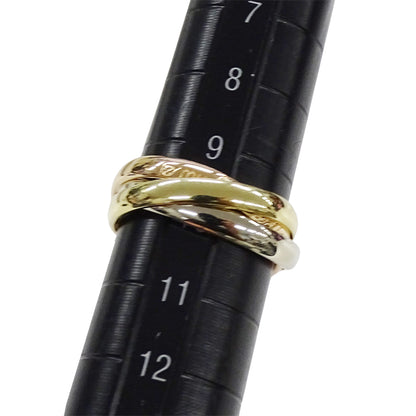 Cartier カルティエ トリニティ スモール リング 指輪 750PG 750YG 750WG #49 約10号 レディース 磨き済み【中古】