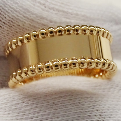 Van Cleef & Arpels ヴァンクリーフ＆アーペル ペルレ シニアチュール リング 指輪 750PG #52 約12号 レディース 磨き済み【中古】