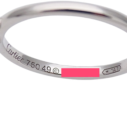 Cartier カルティエ ディアマンレジェ ダムール ハート リング 指輪 750WG ダイヤモンド #49 約9号 レディース 磨き済み【中古】