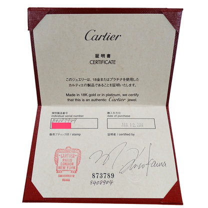 Cartier カルティエ ディアマンレジェ ダムール ハート リング 指輪 750WG ダイヤモンド #49 約9号 レディース 磨き済み【中古】