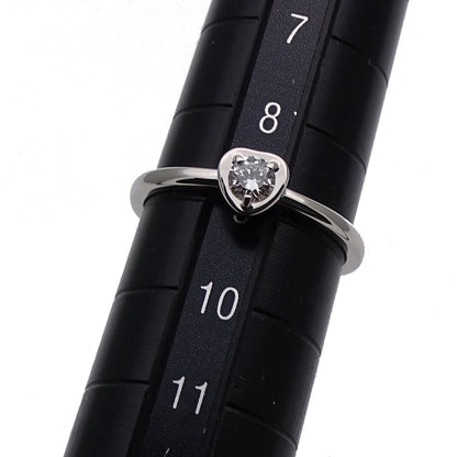 Cartier カルティエ ディアマンレジェ ダムール ハート リング 指輪 750WG ダイヤモンド #49 約9号 レディース 磨き済み【中古】