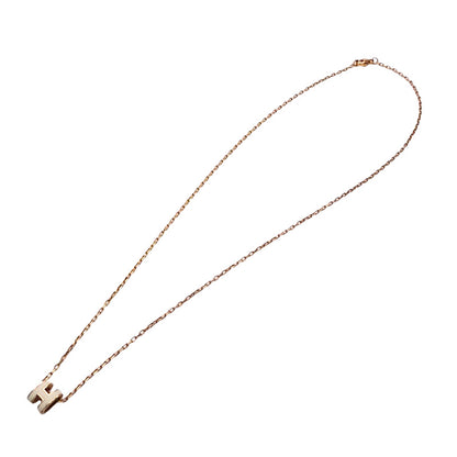 HERMES エルメス ポップアッシュ ネックレス メタル ホワイト ゴールド レディース 【中古】