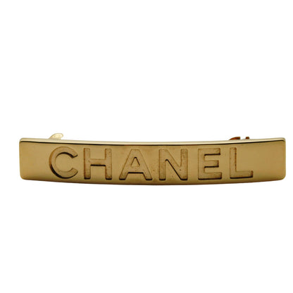 CHANEL シャネル バレッタ ゴールド レディース 【中古】