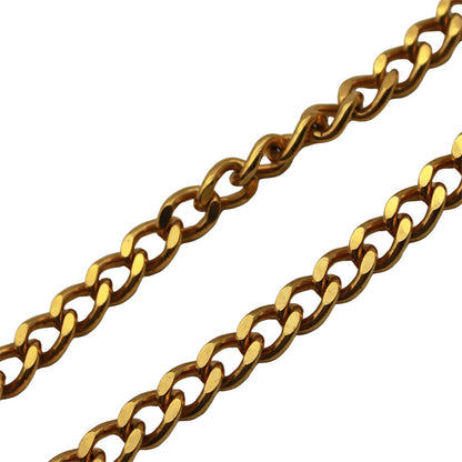 CHANEL シャネル ネックレス ターンロック GP ゴールド レディース メンズ 【中古】