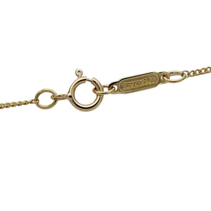 TIFFANY&Co. ティファニー オープンリーフ ハート ネックレス 750YG レディース 磨き済み【中古】