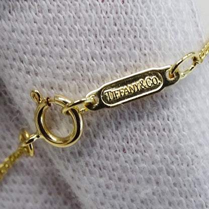 TIFFANY&Co. ティファニー オープンリーフ ハート ネックレス 750YG レディース 磨き済み【中古】