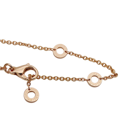 BVLGARI ブルガリ B-zero1 ビーゼロワン ネックレス 750PG ピンクゴールド ホワイトセラミック レディース メンズ 磨き済み【中古】