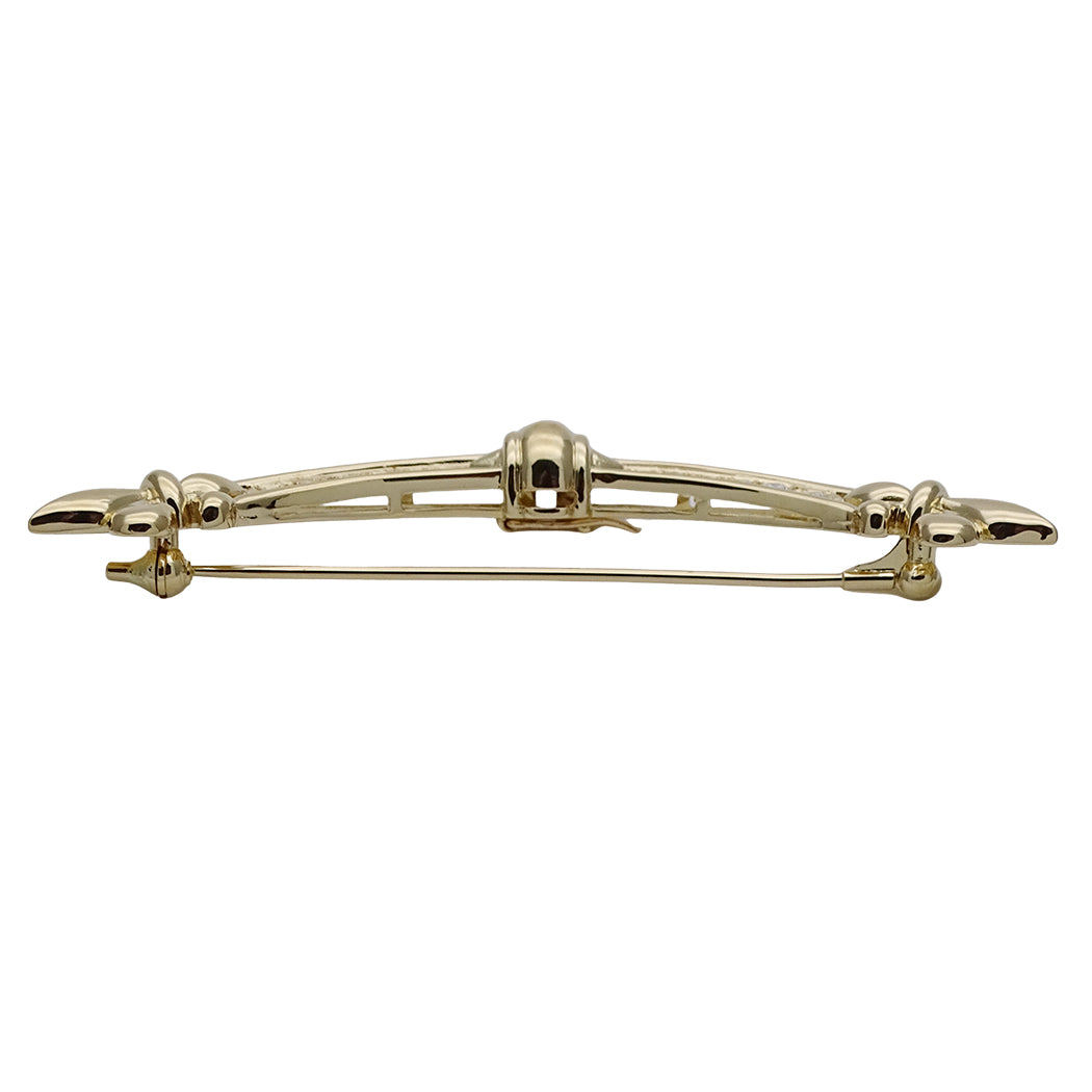 MIKIMOTO ミキモト ブローチ K18 ダイヤモンド ゴールド レディース 磨き済み【中古】
