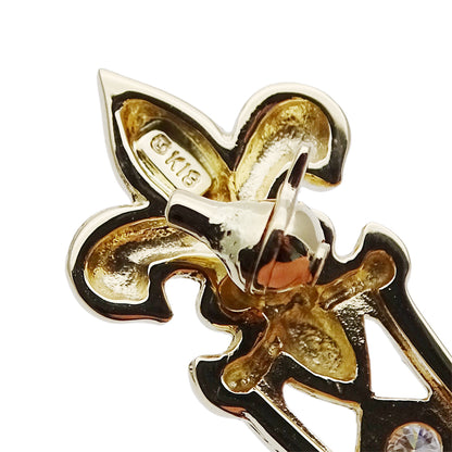 MIKIMOTO ミキモト ブローチ K18 ダイヤモンド ゴールド レディース 磨き済み【中古】