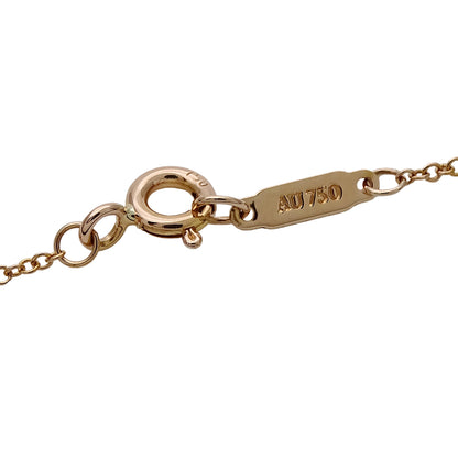 TIFFANY&Co. ティファニー アトラス ピアスド サークル ネックレス 750PG 4Pダイヤモンド レディース 磨き済み【中古】