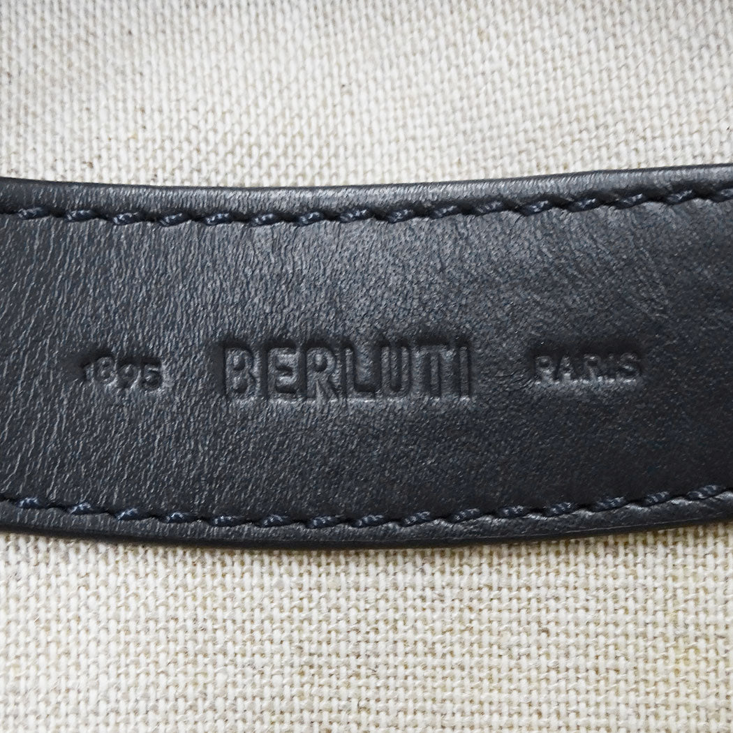 Berluti ベルルッティ アンジュールガリバー 2wayバッグ ネイビー ブラック メンズ 【中古】