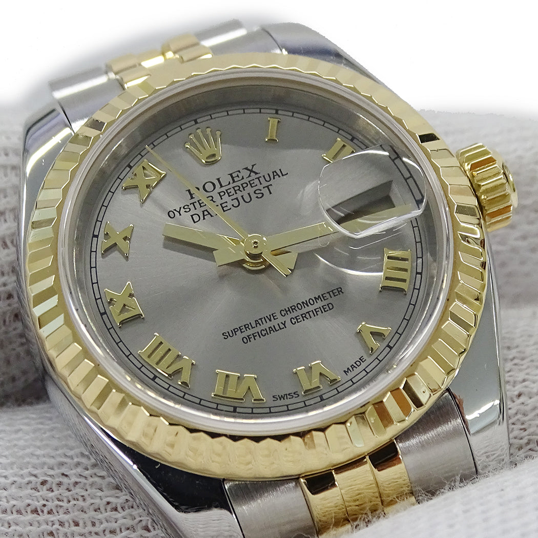 ROLEX ロレックス デイトジャスト 179173 F番 レディース 腕時計 自動巻き AT SS YG 磨き済み 【中古】