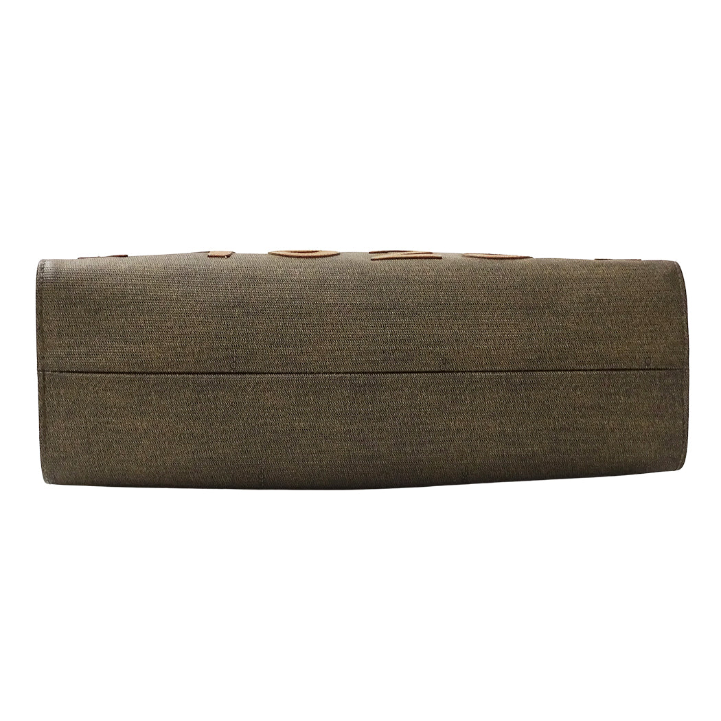 FENDI フェンディ トートバッグ ブラウン カーキ PVC レディース 【中古】