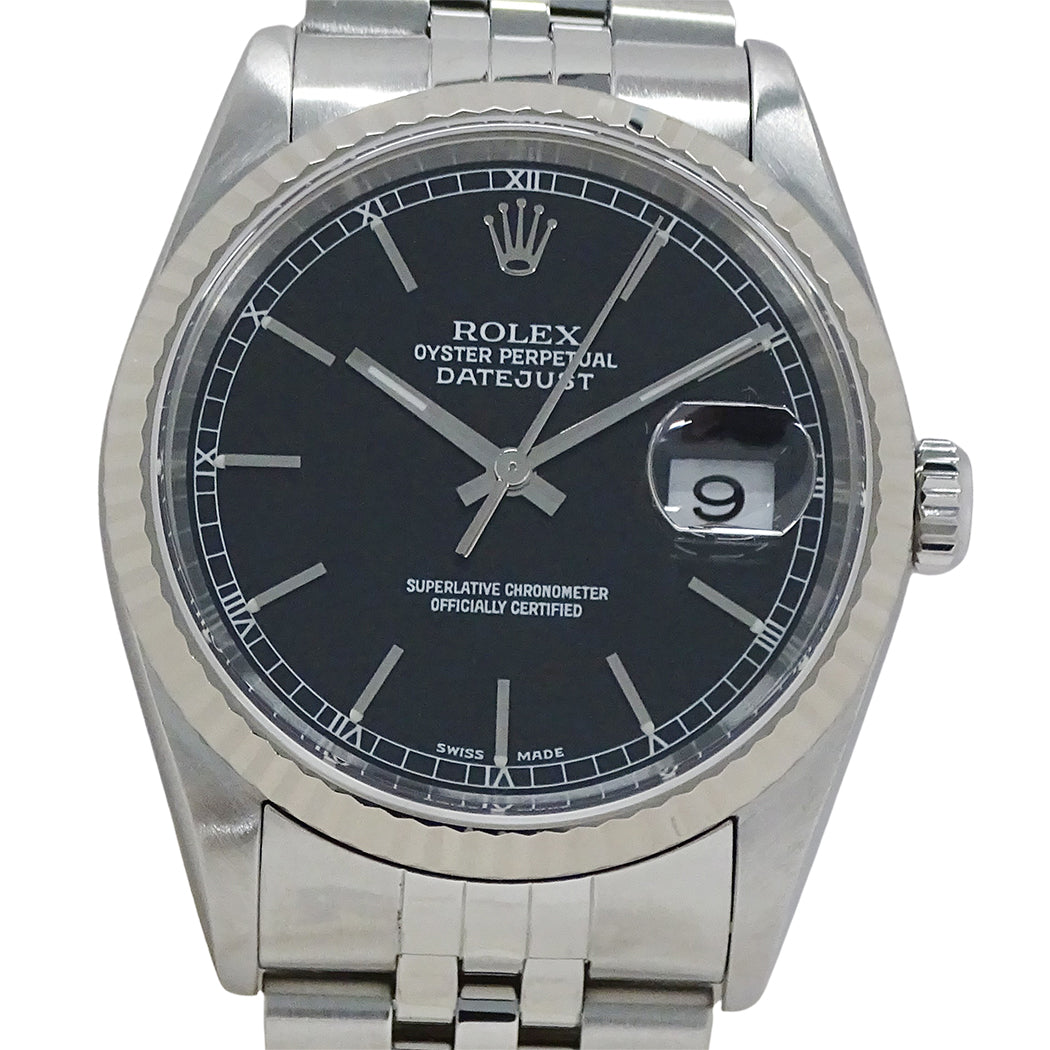 ROLEX ロレックス デイトジャスト 16234 Y番 メンズ 腕時計 自動巻き AT SS WG 磨き済み【中古】