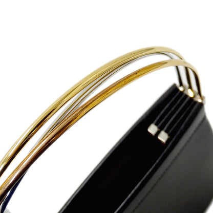 Cartier カルティエ ハンドバッグ トリニティ ブラック レザー レディース 【中古】