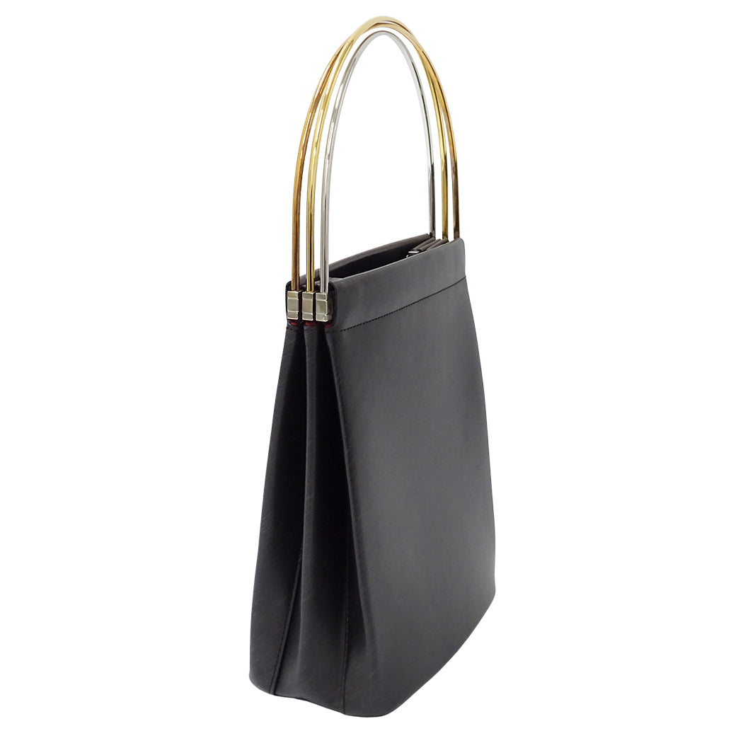 Cartier カルティエ ハンドバッグ トリニティ ブラック レザー レディース 【中古】