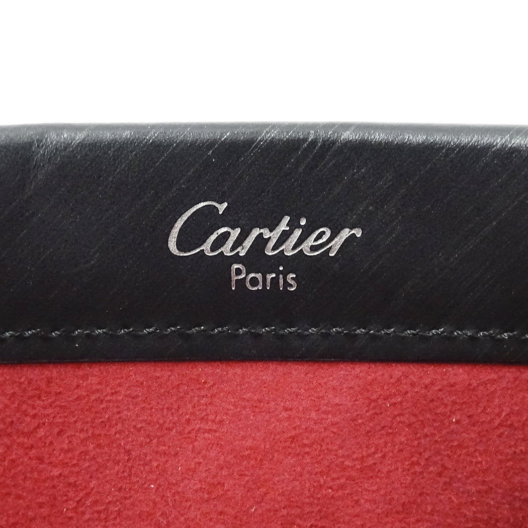 Cartier カルティエ ハンドバッグ トリニティ ブラック レザー レディース 【中古】