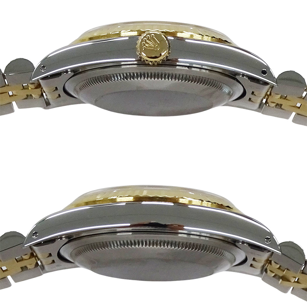 ROLEX ロレックス デイトジャスト 16233G X番 メンズ 腕時計 自動巻き AT SS YG ダイヤモンド 磨き済み【中古】
