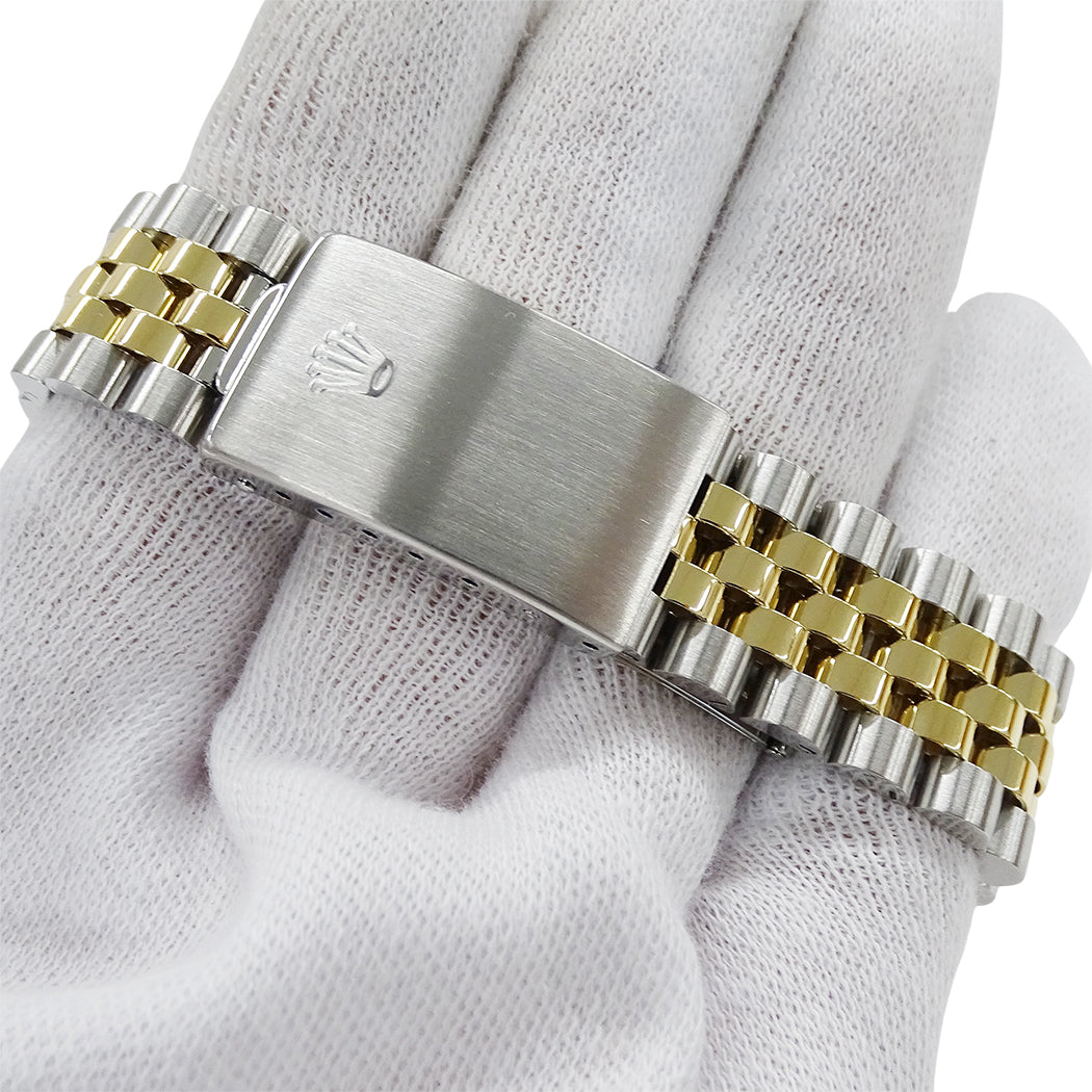 ROLEX ロレックス デイトジャスト 16233G X番 メンズ 腕時計 自動巻き AT SS YG ダイヤモンド 磨き済み【中古】