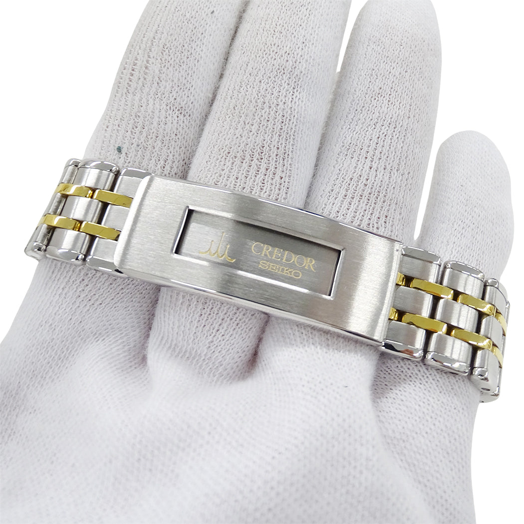 SEIKO セイコー クレドール 8J86-6A00 GCAZ004 メンズ 腕時計 クオーツ SS 18KTベゼル 磨き済み【中古】