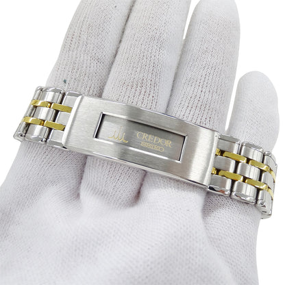 SEIKO セイコー クレドール 8J86-6A00 GCAZ004 メンズ 腕時計 クオーツ SS 18KTベゼル 磨き済み【中古】