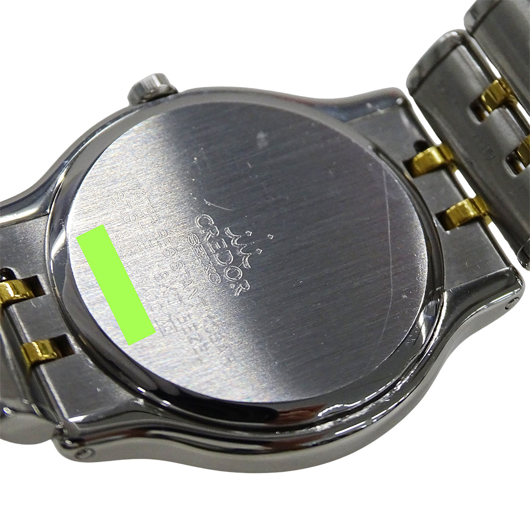 SEIKO セイコー クレドール 8J86-6A00 GCAZ004 メンズ 腕時計 クオーツ SS 18KTベゼル 磨き済み【中古】
