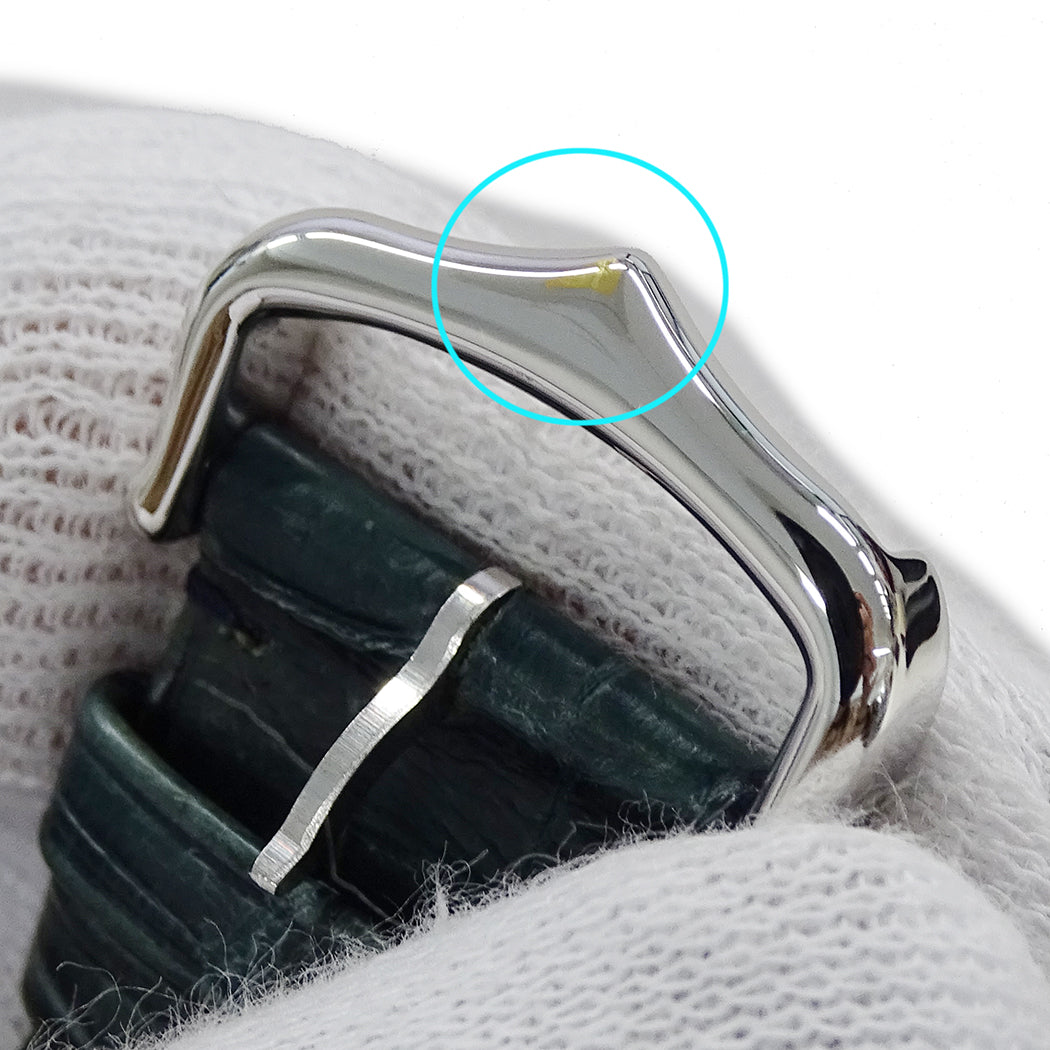 Cartier カルティエ タンク バスキュラント LM W10X1358 メンズ 腕時計 手巻き SS レザー 磨き済み【中古】
