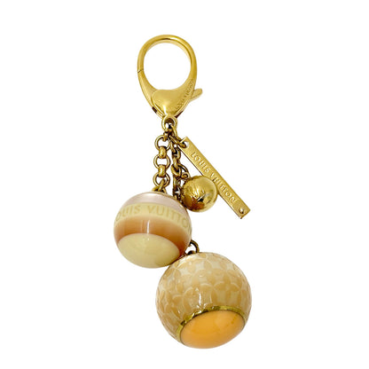 LOUIS VUITTON ルイ・ヴィトン ビジューサック･ミニラン キーホルダー ピンク ベージュ レディース メンズ M65643 【中古】