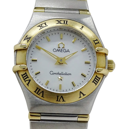 OMEGA オメガ コンステレーション ミニ 1362.70 レディース 腕時計 シェル クオーツ QZ SS YG 磨き済み【中古】