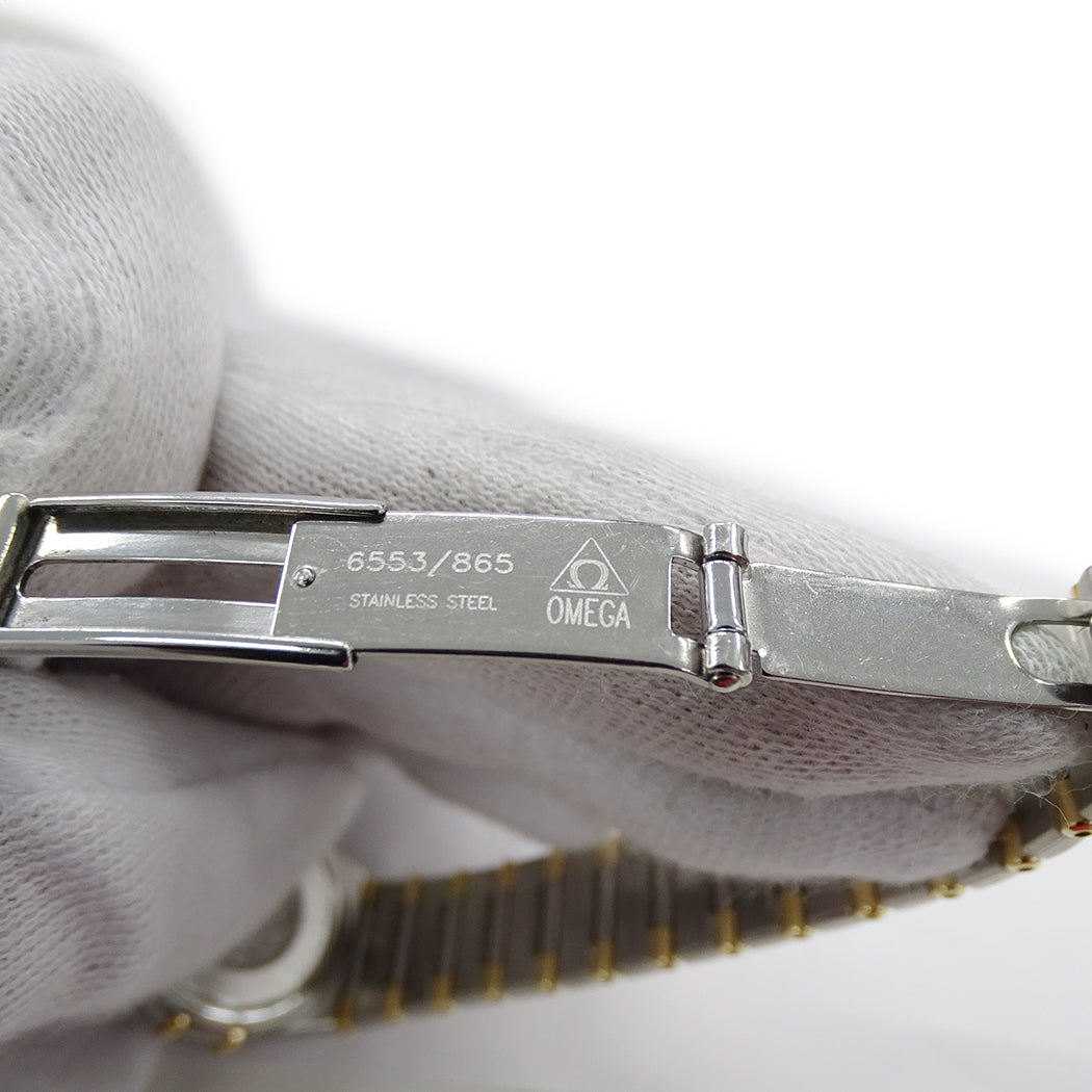 OMEGA オメガ コンステレーション ミニ 1362.70 レディース 腕時計 シェル クオーツ QZ SS YG 磨き済み【中古】