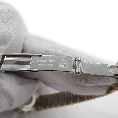 OMEGA オメガ コンステレーション ミニ 1362.70 レディース 腕時計 シェル クオーツ QZ SS YG 磨き済み【中古】