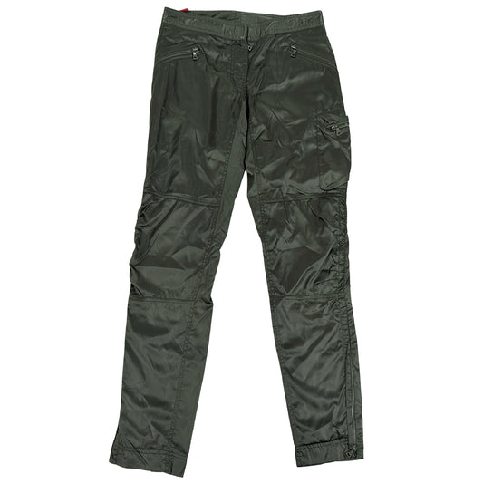 PRADA プラダ カーゴパンツ スポーツ カーキグリーン ナイロン レディース 【中古】