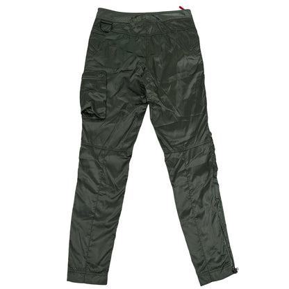 PRADA プラダ カーゴパンツ スポーツ カーキグリーン ナイロン レディース 【中古】