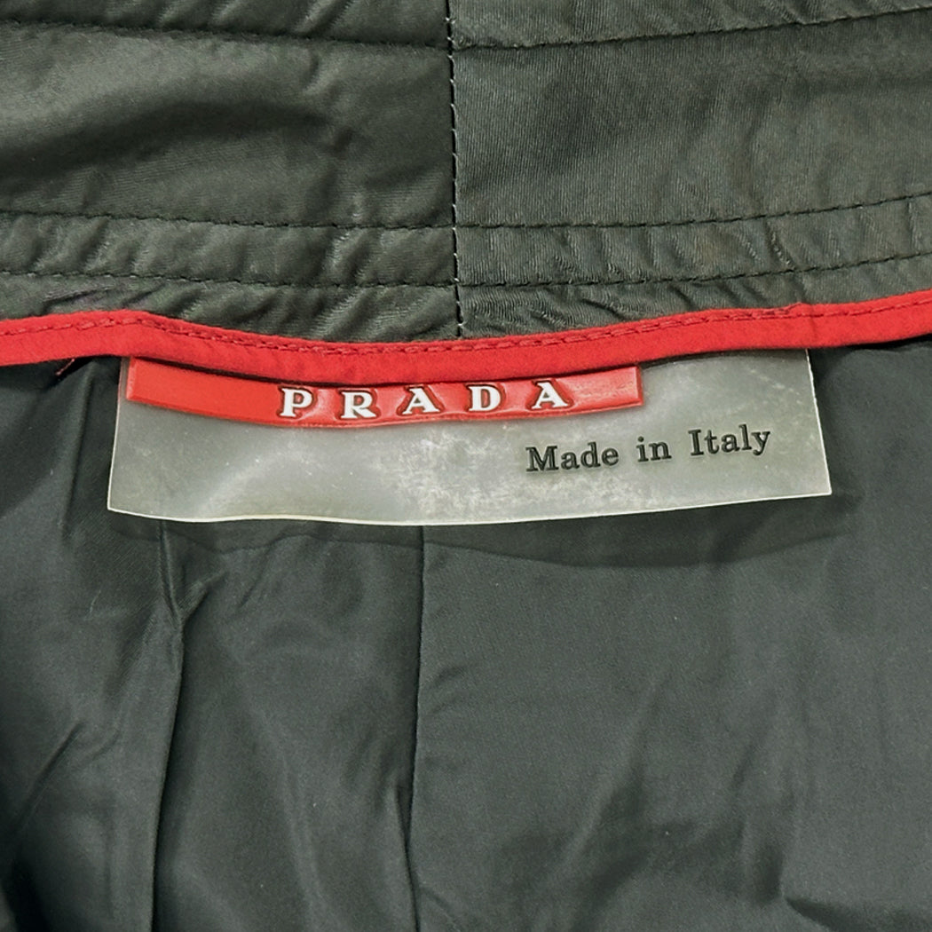 PRADA プラダ カーゴパンツ スポーツ カーキグリーン ナイロン レディース 【中古】