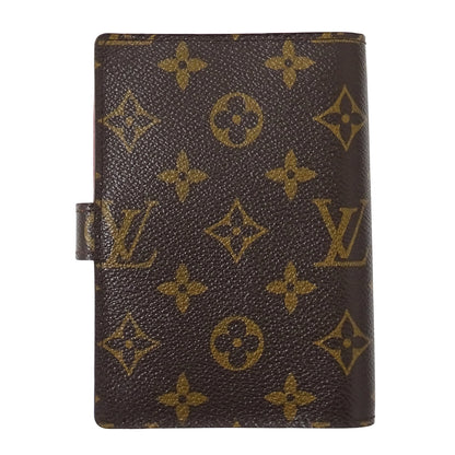 LOUIS VUITTON ルイ・ヴィトン アジェンダ PM 手帳カバー モノグラム グルーム ルージュ R20018 レディース 【中古】