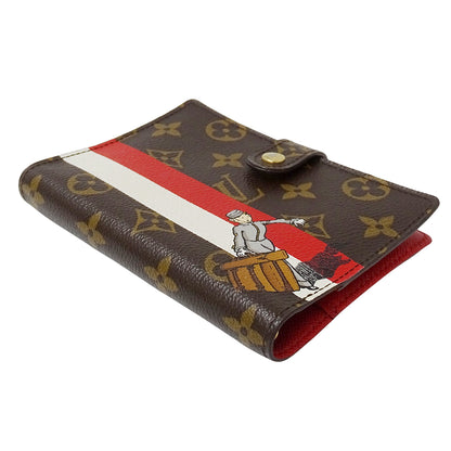 LOUIS VUITTON ルイ・ヴィトン アジェンダ PM 手帳カバー モノグラム グルーム ルージュ R20018 レディース 【中古】
