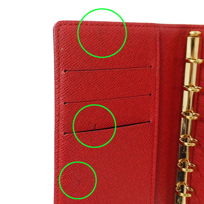 LOUIS VUITTON ルイ・ヴィトン アジェンダ PM 手帳カバー モノグラム グルーム ルージュ R20018 レディース 【中古】