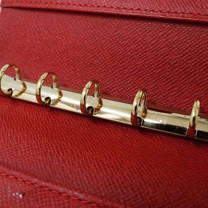 LOUIS VUITTON ルイ・ヴィトン アジェンダ PM 手帳カバー モノグラム グルーム ルージュ R20018 レディース 【中古】