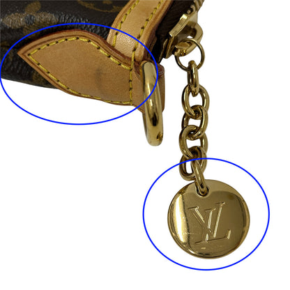 LOUIS VUITTON ルイ・ヴィトン パレルモPM 2wayバッグ モノグラム ブラウン ゴールド金具 M40145 レディース 【中古】