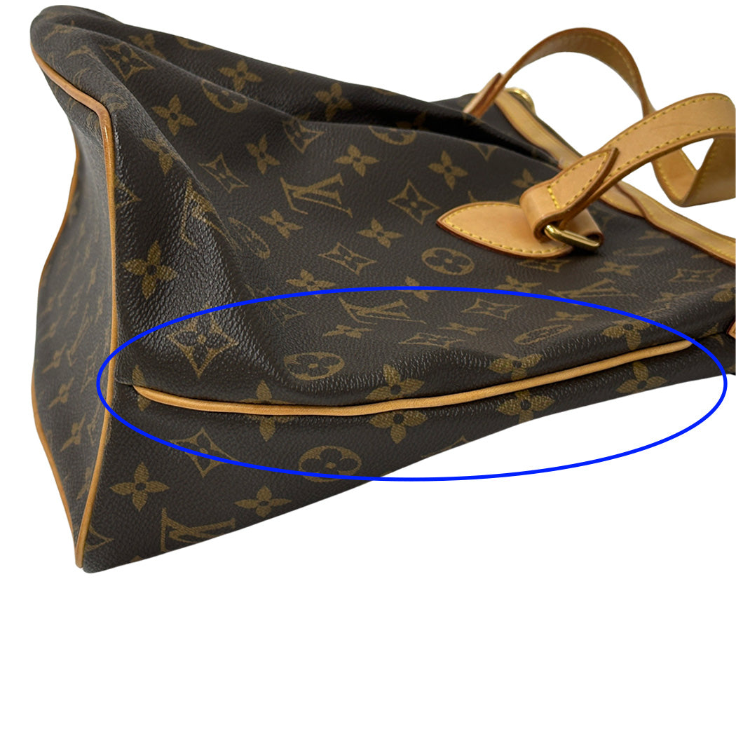 LOUIS VUITTON ルイ・ヴィトン パレルモPM 2wayバッグ モノグラム ブラウン ゴールド金具 M40145 レディース 【中古】