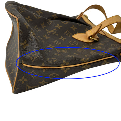 LOUIS VUITTON ルイ・ヴィトン パレルモPM 2wayバッグ モノグラム ブラウン ゴールド金具 M40145 レディース 【中古】