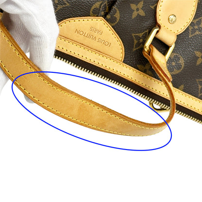 LOUIS VUITTON ルイ・ヴィトン パレルモPM 2wayバッグ モノグラム ブラウン ゴールド金具 M40145 レディース 【中古】