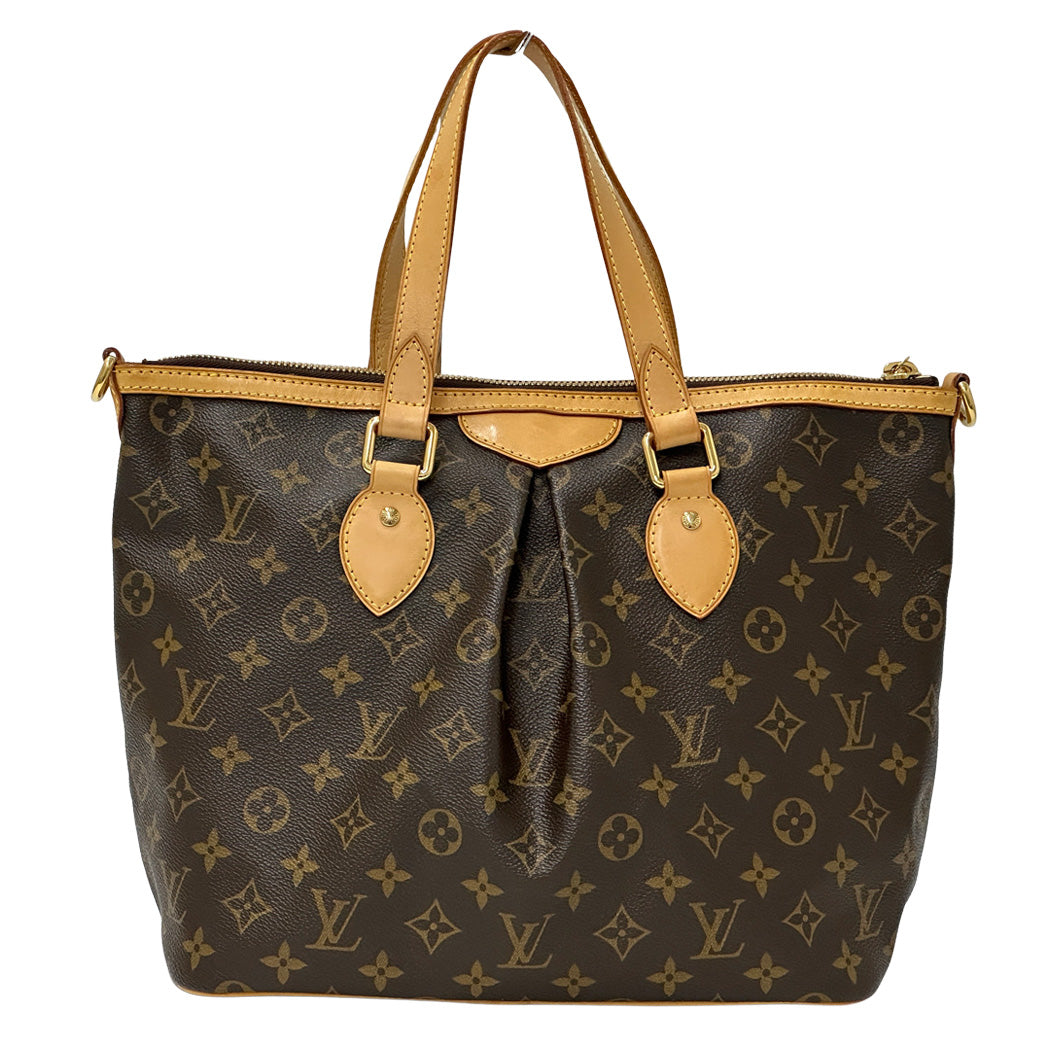 LOUIS VUITTON ルイ・ヴィトン パレルモPM 2wayバッグ モノグラム ブラウン ゴールド金具 M40145 レディース 【中古】