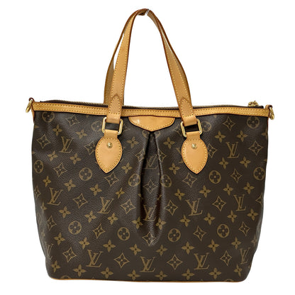 LOUIS VUITTON ルイ・ヴィトン パレルモPM 2wayバッグ モノグラム ブラウン ゴールド金具 M40145 レディース 【中古】