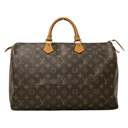 LOUIS VUITTON ルイ・ヴィトン スピーディ40 ボストンバッグ モノグラム ブラウン ゴールド金具 M41522 【中古】