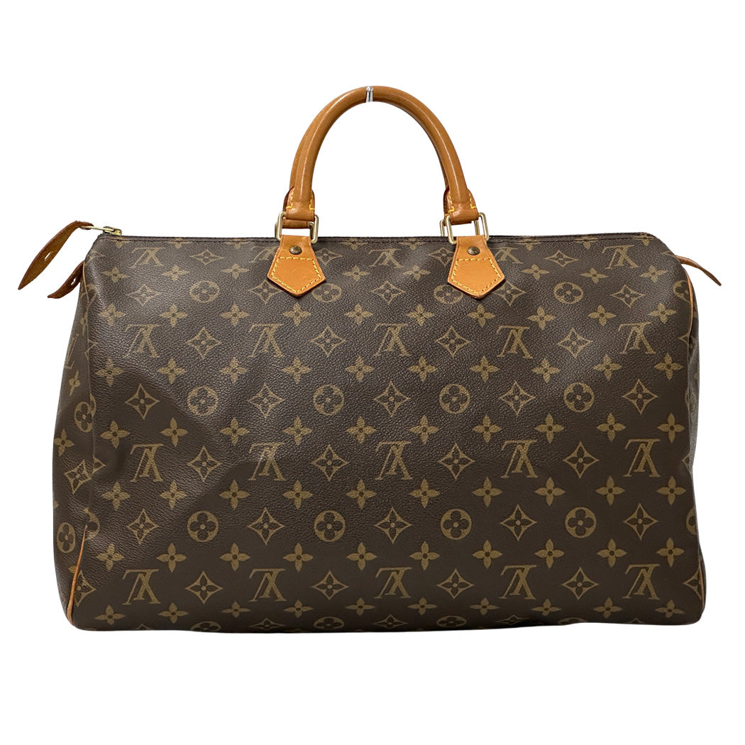 LOUIS VUITTON ルイ・ヴィトン スピーディ40 ボストンバッグ モノグラム ブラウン ゴールド金具 M41522 【中古】