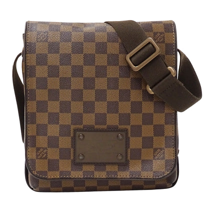 LOUIS VUITTON ルイ・ヴィトン ブルックリン PM ショルダーバッグ ダミエ N51210 メンズ 【中古】