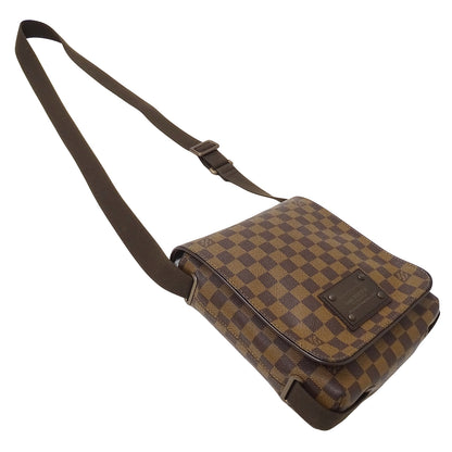LOUIS VUITTON ルイ・ヴィトン ブルックリン PM ショルダーバッグ ダミエ N51210 メンズ 【中古】